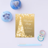 Das "Gold Winter Christmas Tree Invite Program" Flyer (Einzeln)