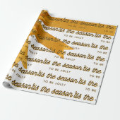 Das Gold-Wrapping-Papier der Saison Geschenkpapier (Ungerollt)