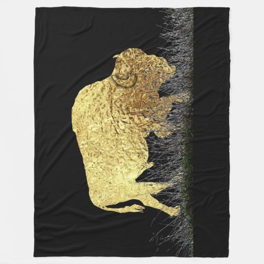 Das Golden Buffalo Fleece Blanket (Vorderseite)