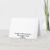 Das Golden Gate Karte (Rückseite)