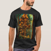Das Golden Treehouse | Fantasie T-Shirt (Vorderseite)