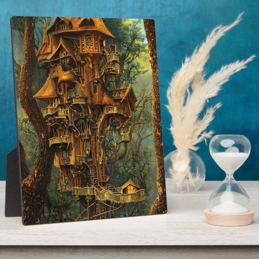 Das Golden Treehouse | Fantasy Tabletop Fotoplatte (Seite)