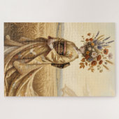 Das goldene Echo: Surrealer botanischer Geist in d Puzzle (Horizontal)
