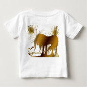 Das goldene Einhorn Baby T-shirt (Rückseite)
