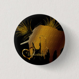 Das goldene Einhorn Button