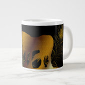 Das goldene Einhorn Jumbo-Tasse (Vorderseite Rechts)
