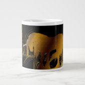 Das goldene Einhorn Jumbo-Tasse (Vorderseite)