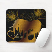 Das goldene Einhorn Mousepad (Mit Mouse)