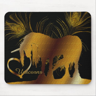 Das goldene Einhorn Mousepad