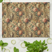 Das goldene Feuer - gotisch Viktorianisch Geschirrtuch (Gefaltet)