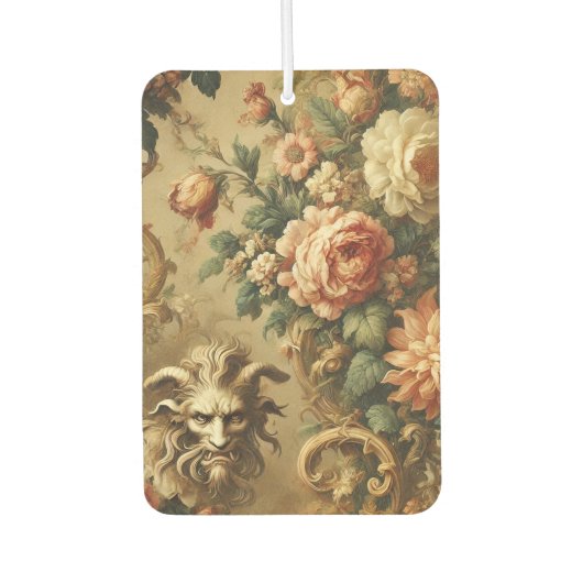 Das goldene Feuer - gotische Blüte Autolufterfrischer (Vorderseite)