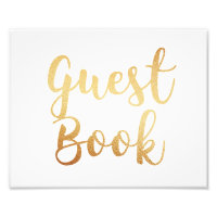 Das goldene Gästebuchzeichen. Hochzeitplakat. Fohl