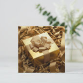 Das goldene Geschenk Save The Date (Stehend Vorderseite)