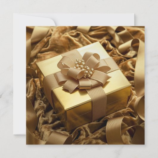 Das goldene Geschenk Save The Date (Vorderseite)