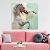 Das Goldene Hengstpferd - Poster Leinwanddruck (Insitu (Wohnzimmer))