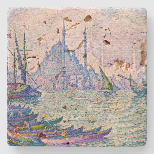 Das goldene Horn, Minarett | Paul Signac | Steinuntersetzer (Vorderseite)