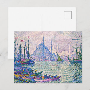 Das Goldene Horn, Minarette Paul Signac Postkarte