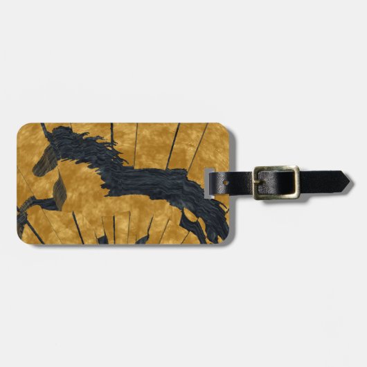 Das goldene Island Gepäckanhänger (Vorderseite horizontal)