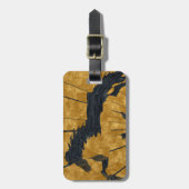 Das goldene Island Gepäckanhänger (Vorderseite vertikal)