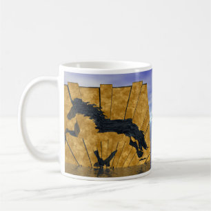 Das goldene Island Kaffeetasse