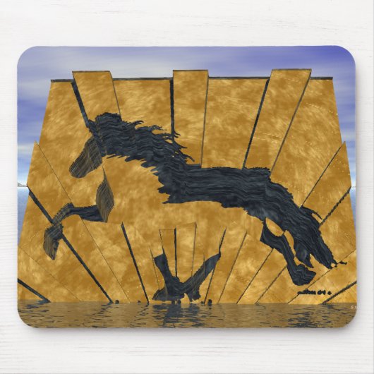 Das goldene Island Mousepad (Vorne)