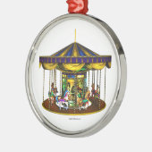 Das goldene Karussell Ornament Aus Metall (Links)