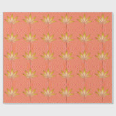 Das goldene Leaf.... Geschenkpapier (Flach)
