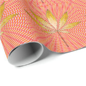 Das goldene Leaf.... Geschenkpapier (Rolleneckpunkt)