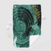 Das goldene Nugget Trap-Handtuch Golfhandtuch (Insitu)