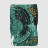 Das goldene Nugget Trap-Handtuch Golfhandtuch (Vorderseite)