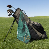 Das goldene Nugget Trap-Handtuch Golfhandtuch (Gras)