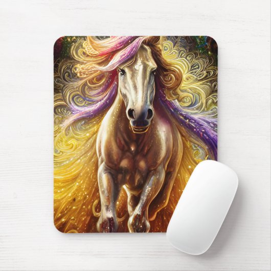Das goldene Pferd Mousepad (Mit Mouse)