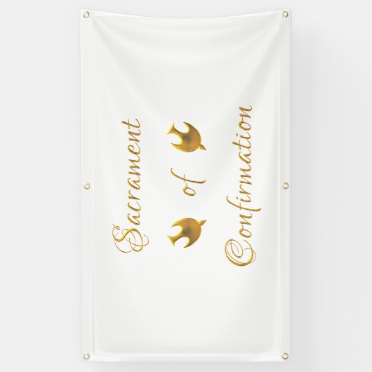 Das goldene Sakrament der Bestätigung und der Heil Banner (Vertikal)