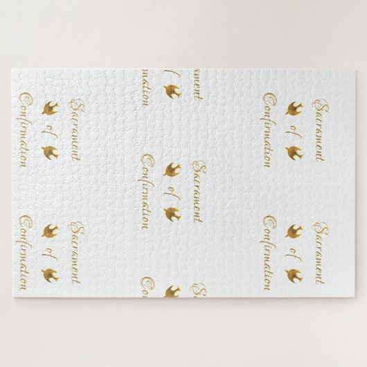 Das goldene Sakrament der Bestätigung und der Heil Puzzle (Horizontal)