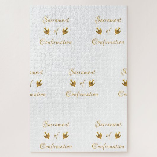 Das goldene Sakrament der Bestätigung und der Heil Puzzle (Vertikal)