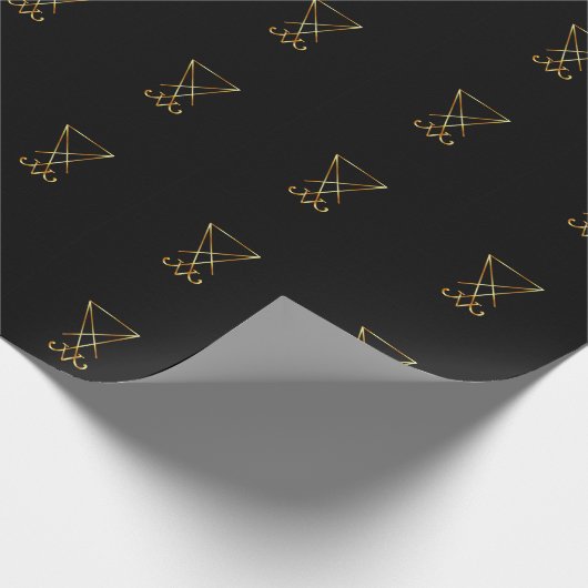 Das goldene sigil von Lucifer Geschenkpapier (Ecke)