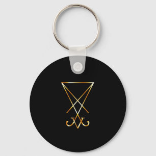 Das goldene sigil von Lucifer Schlüsselanhänger