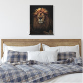 Das goldene, stolze Lion Africa Leinwanddruck (Insitu (Schlafzimmer))