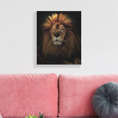 Das goldene, stolze Lion Africa Leinwanddruck (Insitu (Wohnzimmer))