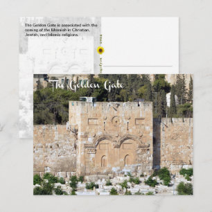 Das Goldene Tor, Altstadt von Jerusalem, Israel - Postkarte