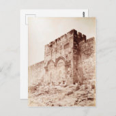 Das goldene Tor in Jerusalem, heiliges Land Postkarte (Vorne/Hinten)