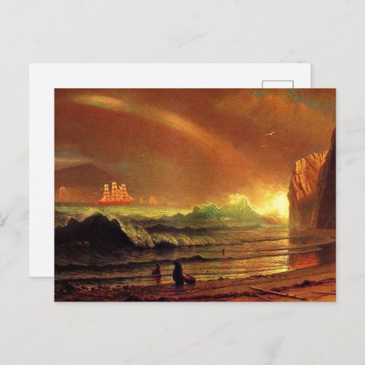 Das Goldene Tor, schöne Kunst, Postkarte (Vorne/Hinten)