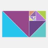 Das goldene Verhältnis Rechteckiger Aufkleber (Vorderseite)