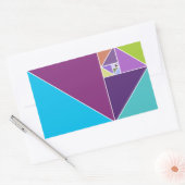 Das goldene Verhältnis Rechteckiger Aufkleber (Umschlag)