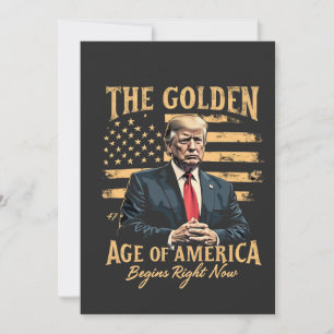 Das goldene Zeitalter Amerikas beginnt jetzt Ankündigung