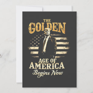 Das goldene Zeitalter Amerikas beginnt jetzt mit T Einladung