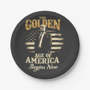 Das goldene Zeitalter Amerikas beginnt jetzt mit T Pappteller