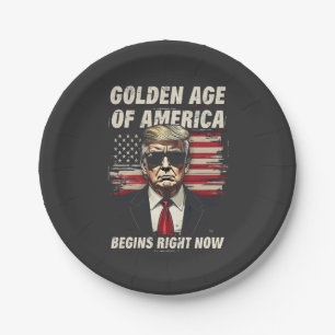 Das goldene Zeitalter Amerikas beginnt jetzt mit T Pappteller