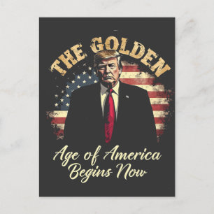 Das goldene Zeitalter Amerikas beginnt jetzt mit T Postkarte