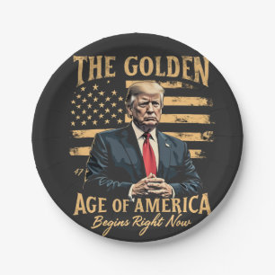 Das goldene Zeitalter Amerikas beginnt jetzt Pappteller